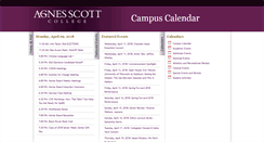 Desktop Screenshot of calendar.agnesscott.edu