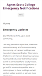 Mobile Screenshot of emergency.agnesscott.edu